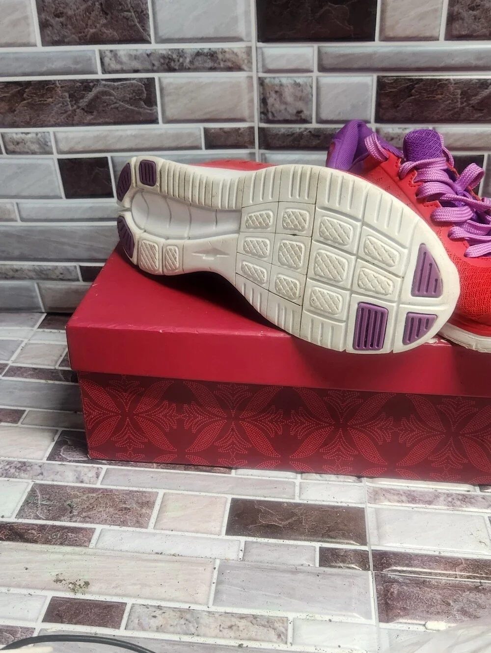 AVIA Red & Purple Women's Running Sneakers